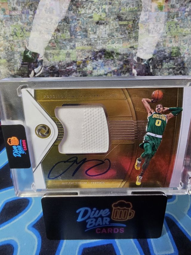 Jayson Tatum 2018-19 Panini Opulence Precious Swatch Signatures /49 Rookie Card MEM AU SP