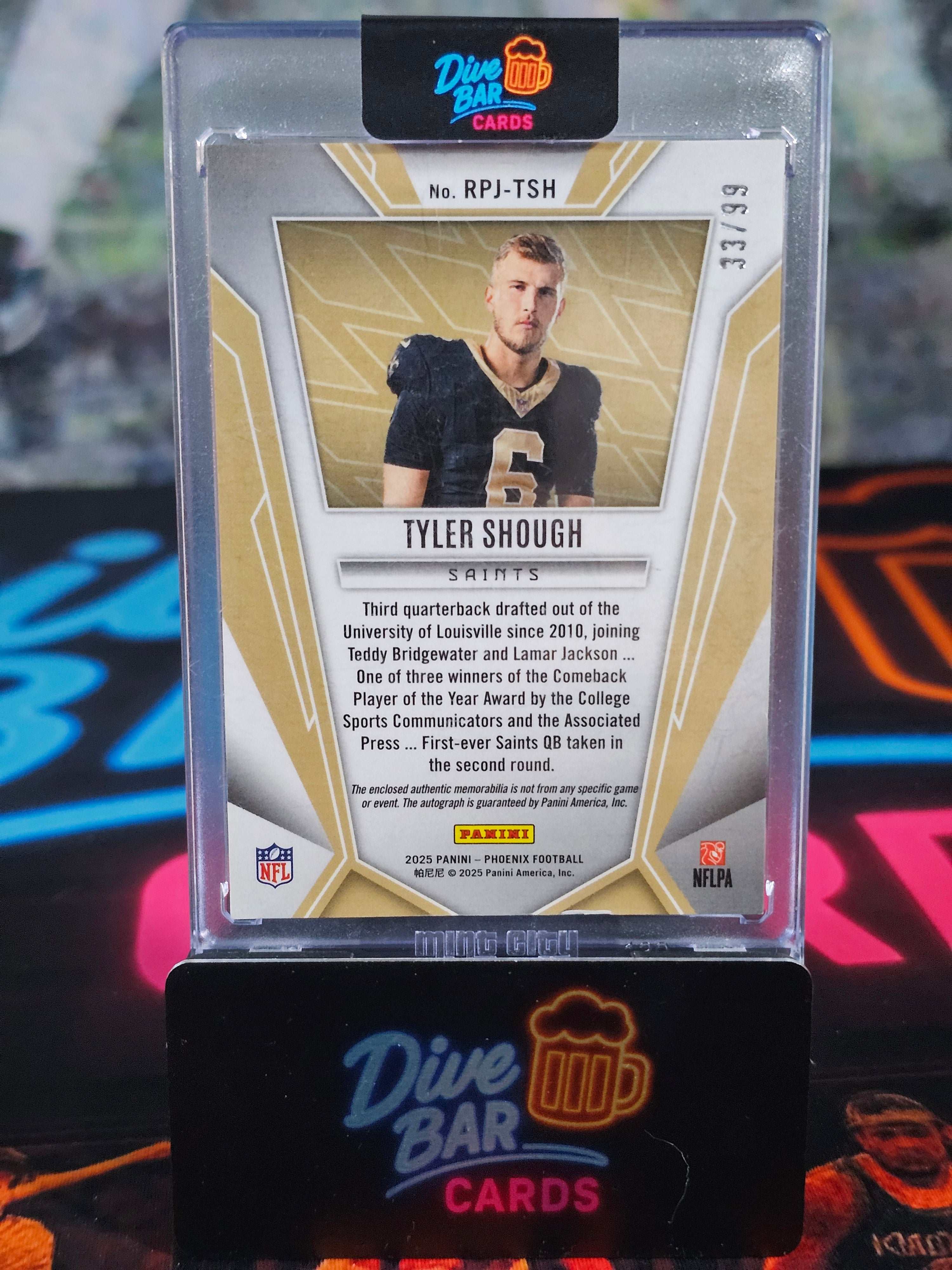 2025 Prizm Phoenix - Rookie Phenoms Jersey Autographs Red Prizm Tyler Shough