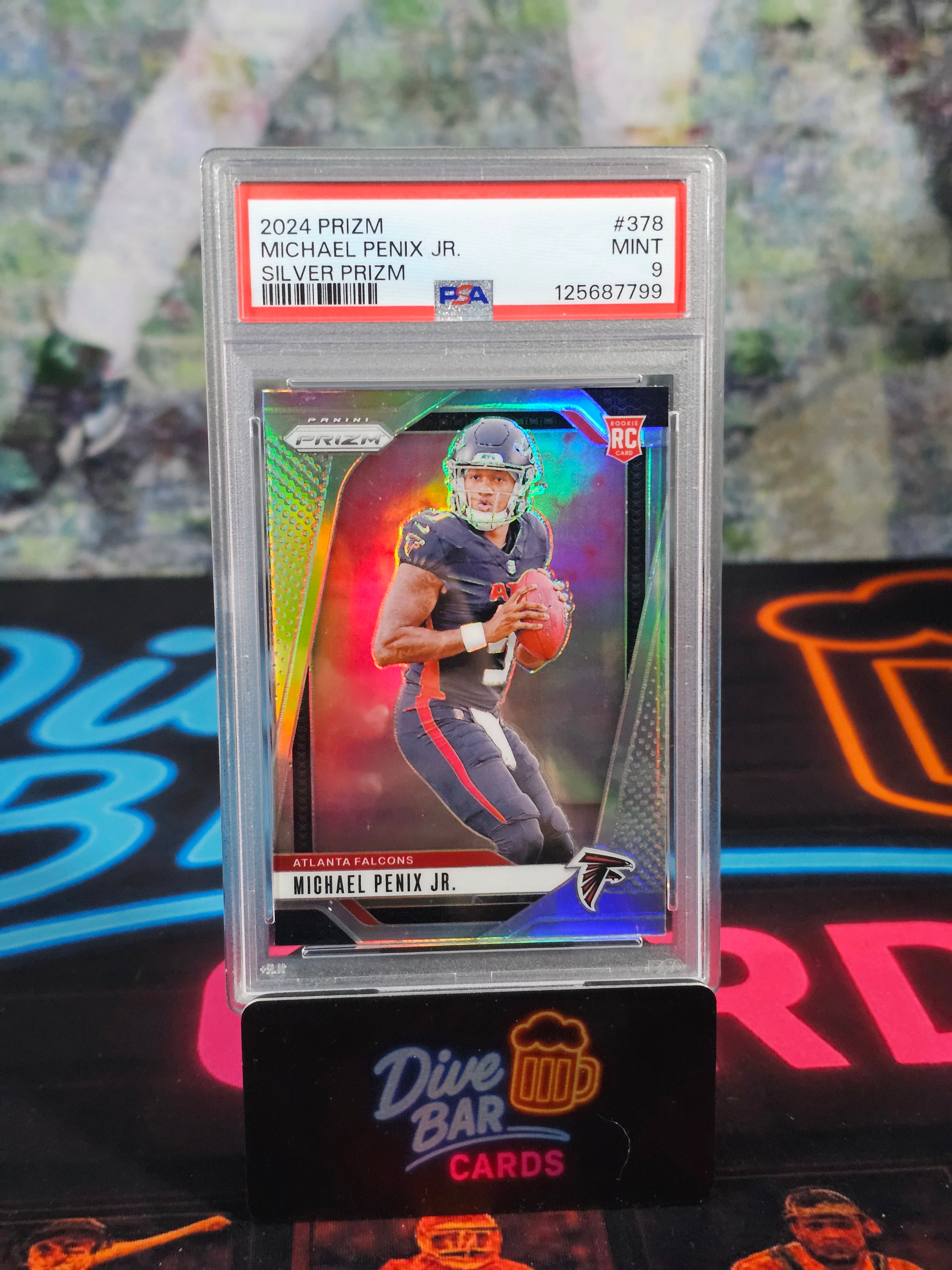 Michael Penix Jr. 2024 Panini Prizm Silver RC Rookie Card Atlanta Falcons