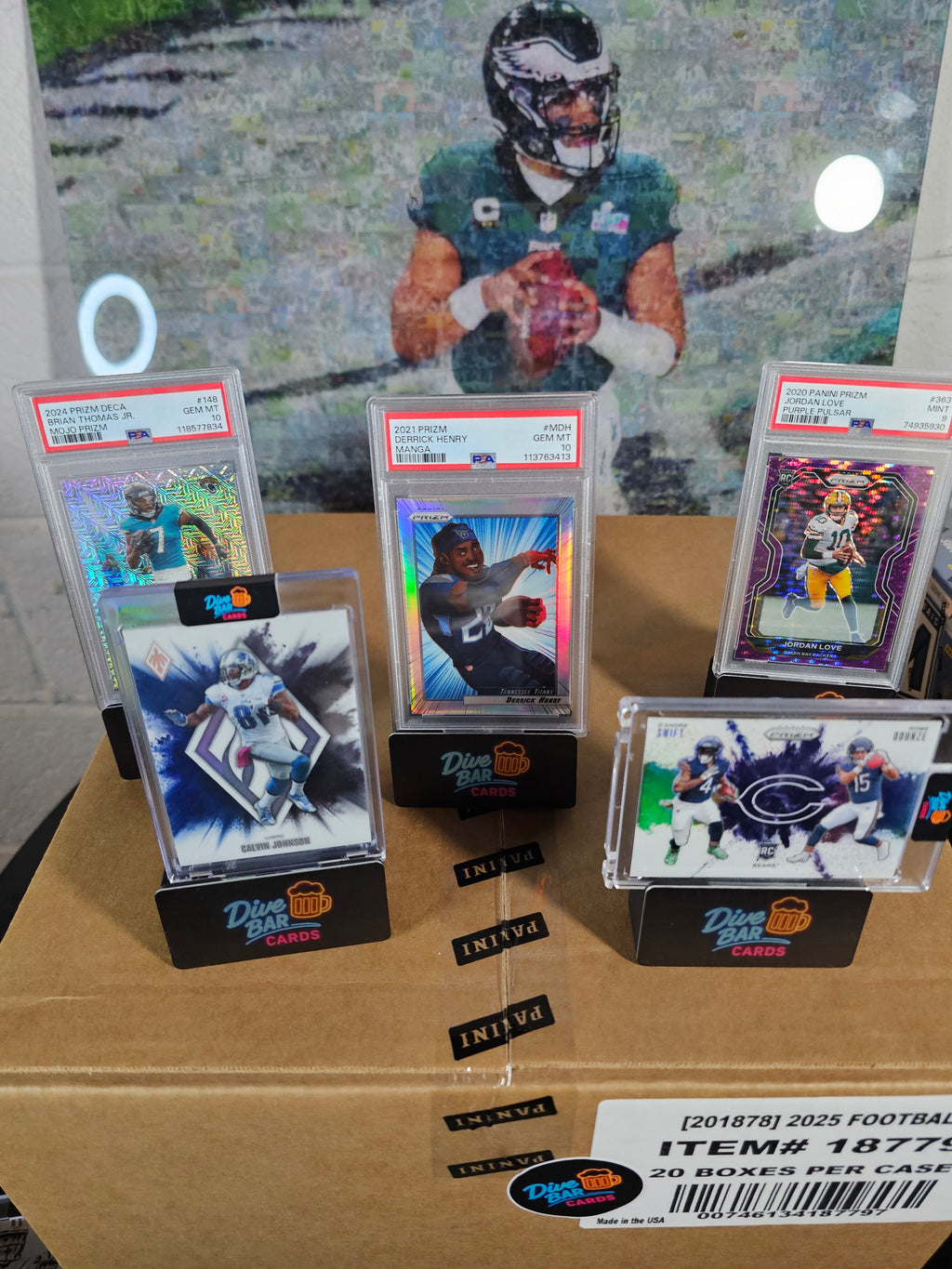 2025 Prizm Football Mega Hobby Sealed Case- 5 Box Break  -- 32-Spot Break-- 1 Random Spot