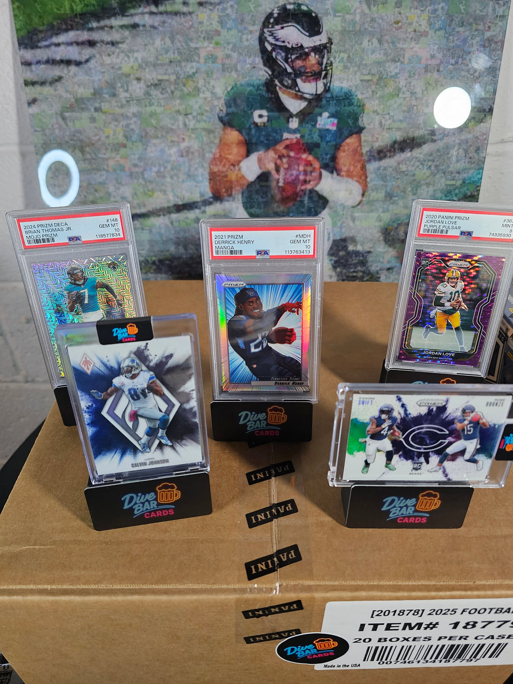 2025 Prizm Football Mega Hobby Sealed Case- 5 Box Break  -- 32-Spot Break-- 1 Random Spot
