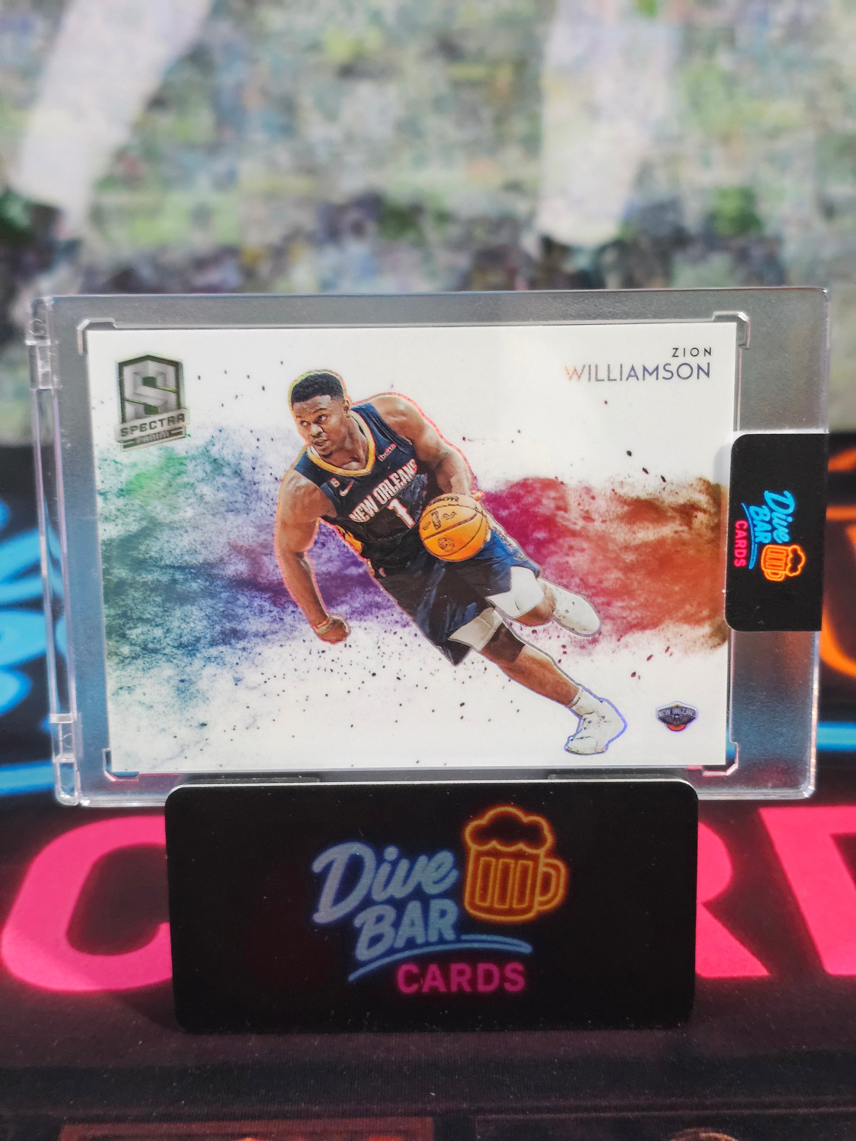 2022-23 Panini Spectra Color Blast Zion Williamson #1 SP Raw Card