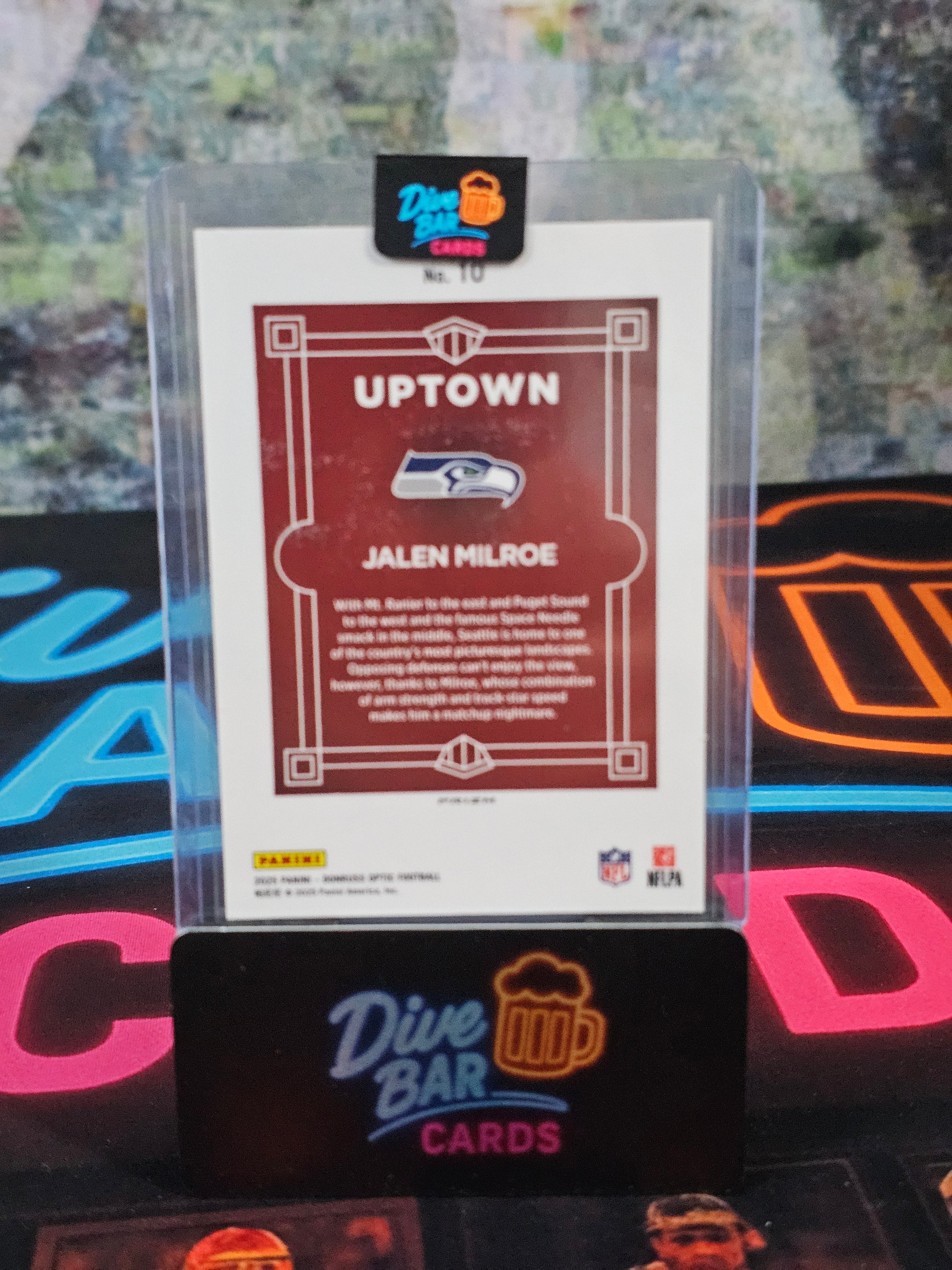 Jalen Milroe 2025 Donruss Optic Seahawks RAW Rookie Card