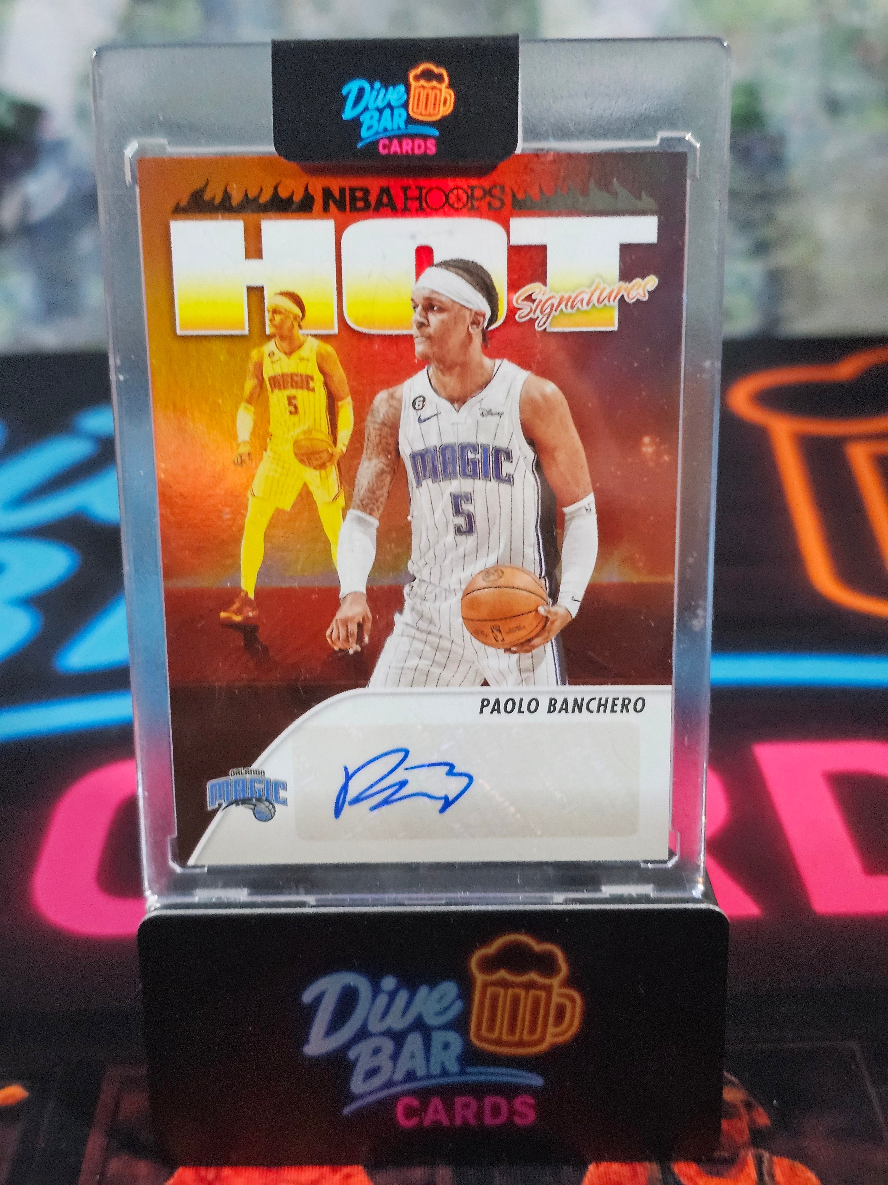 2024-25 Panini Hoops Hot Signatures Paolo Banchero Autograph Card Raw
