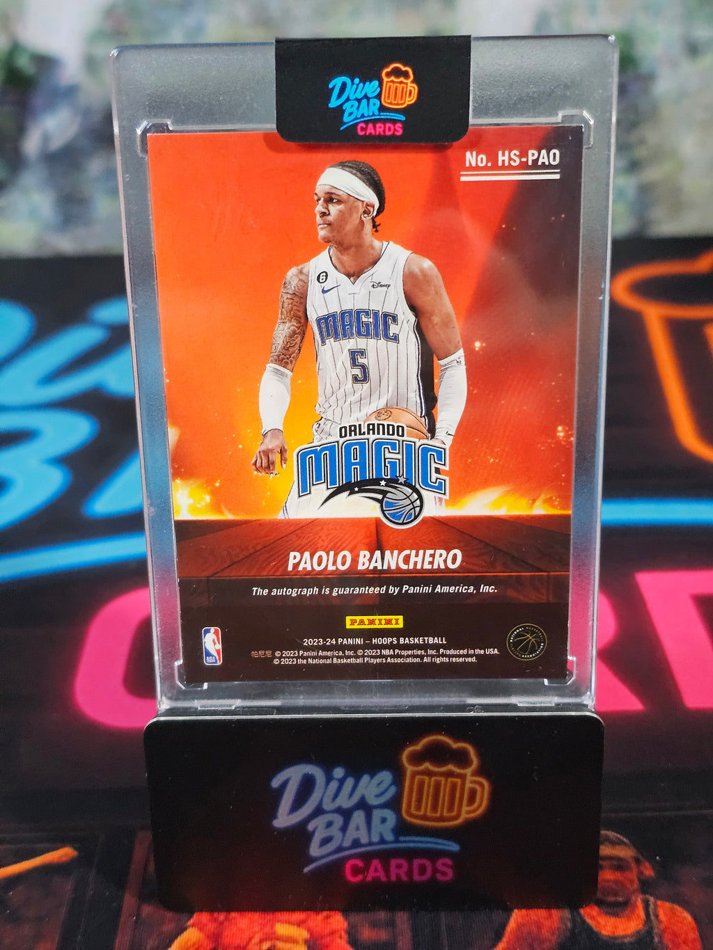 2024-25 Panini Hoops Hot Signatures Paolo Banchero Autograph Card Raw