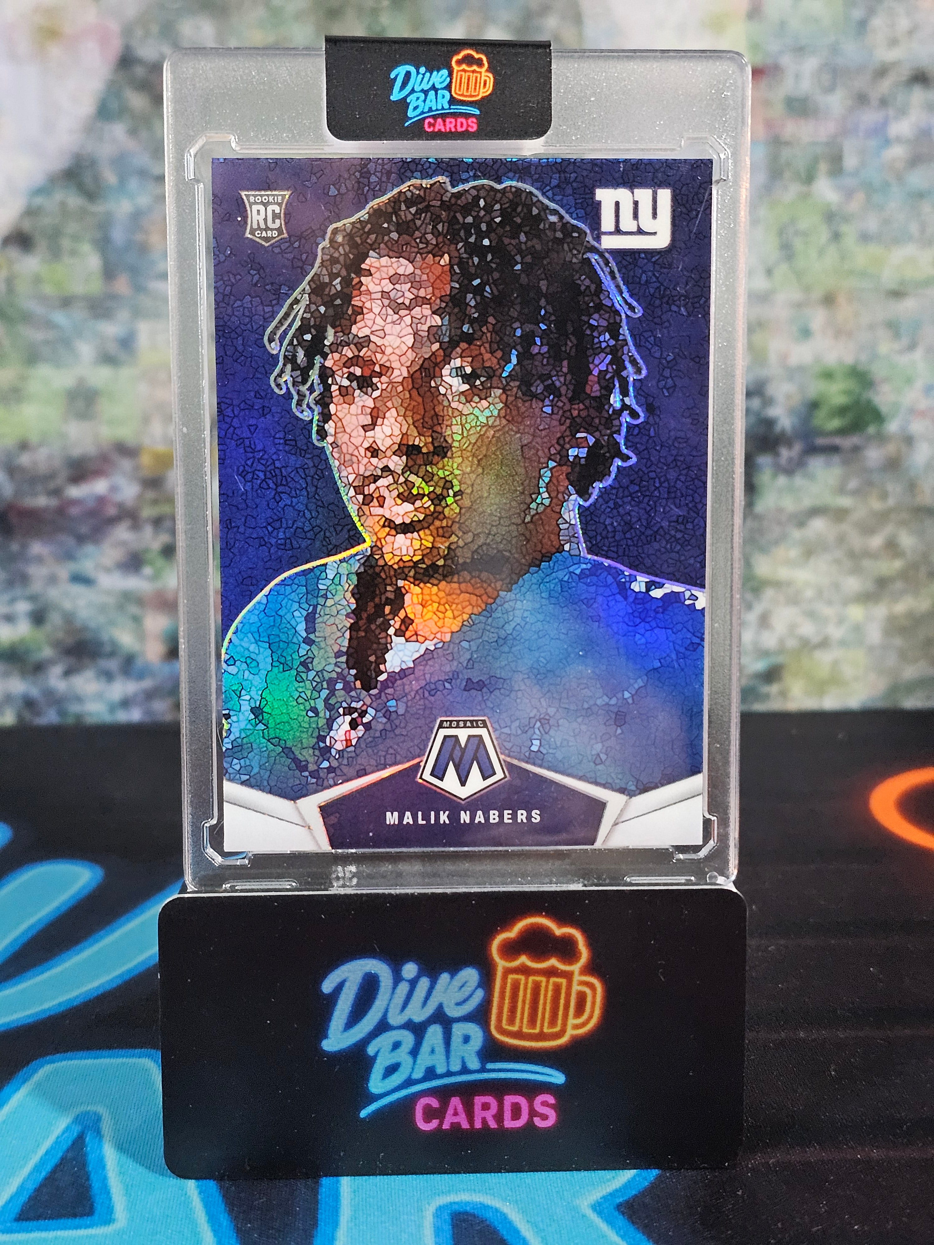 2024 Panini Mosaic Micro Mosaic Malik Nabers Rookie Card - Raw Condition