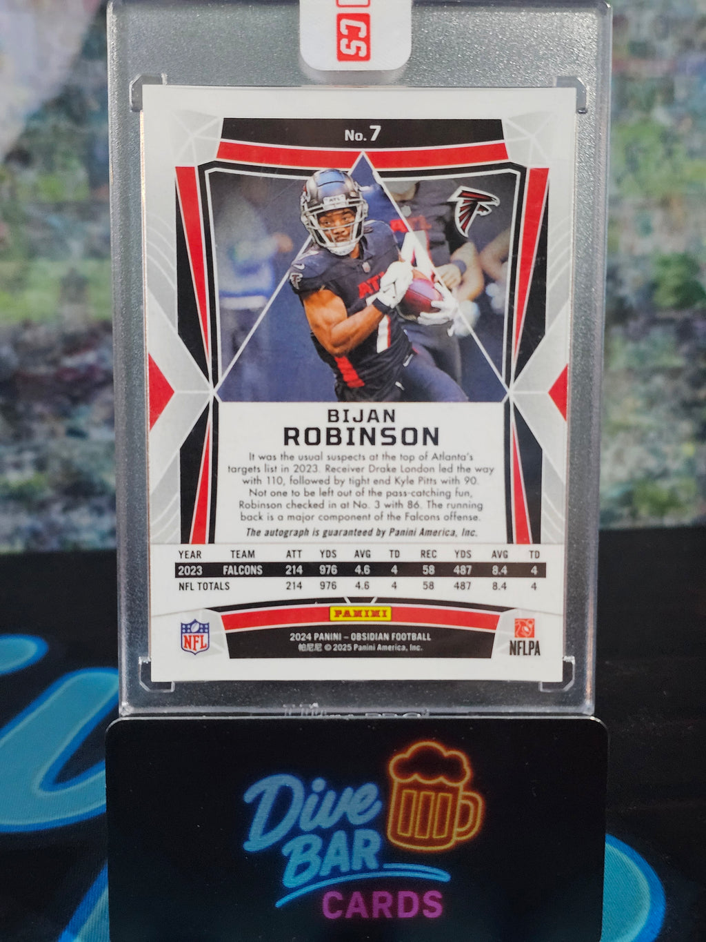 2024 Panini Bijan Robinson Auto Rookie Card Atlanta Falcons SP
