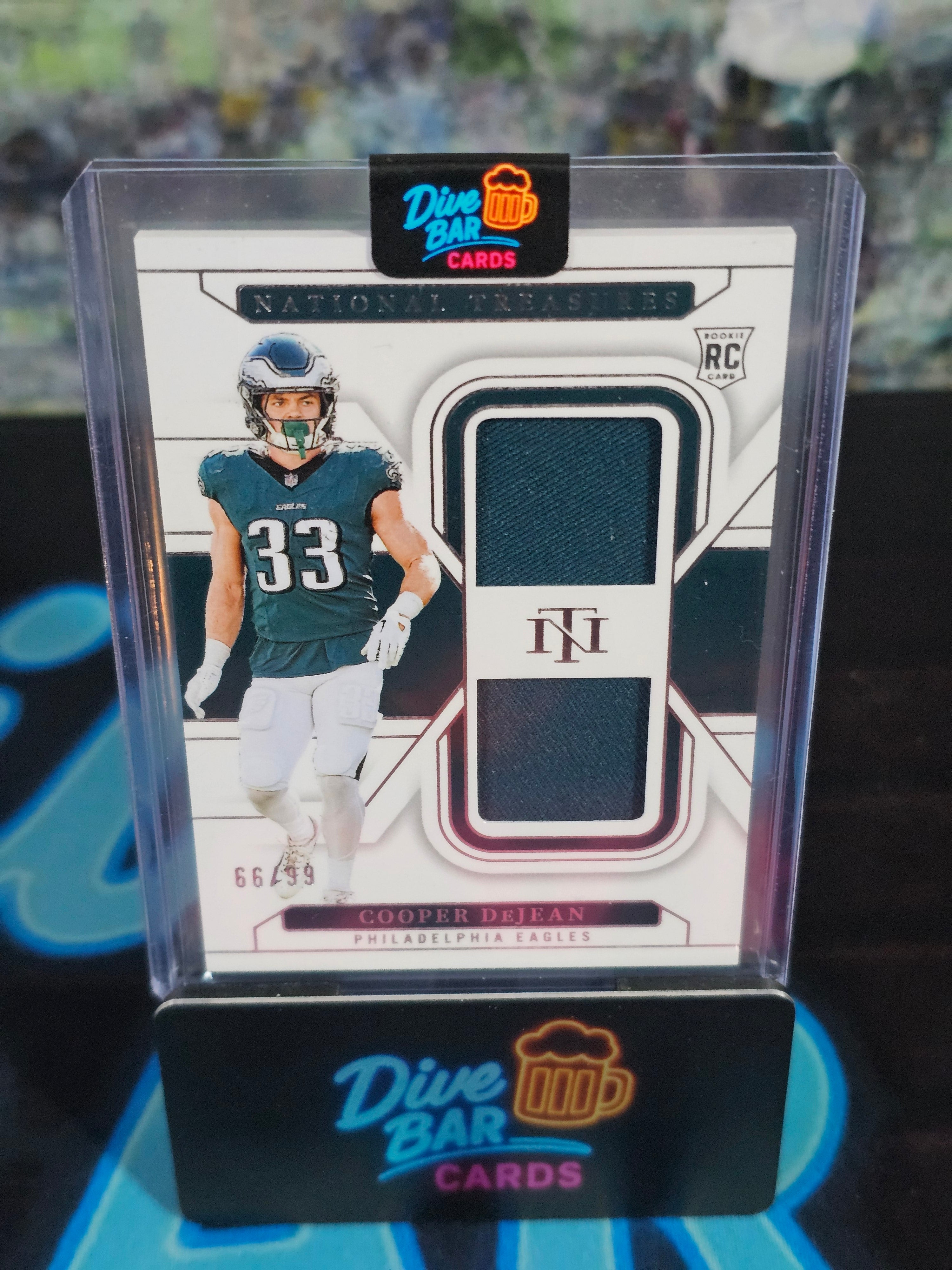 2024 Panini National Treasures Century Materials Cooper DeJean Card - Philadelphia Eagles SP