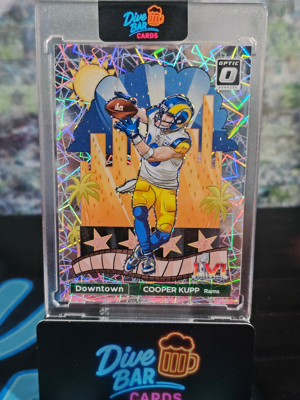2023 Donruss Optic Downtown Super Bowl Cooper Kupp Raw Card Los Angeles Rams