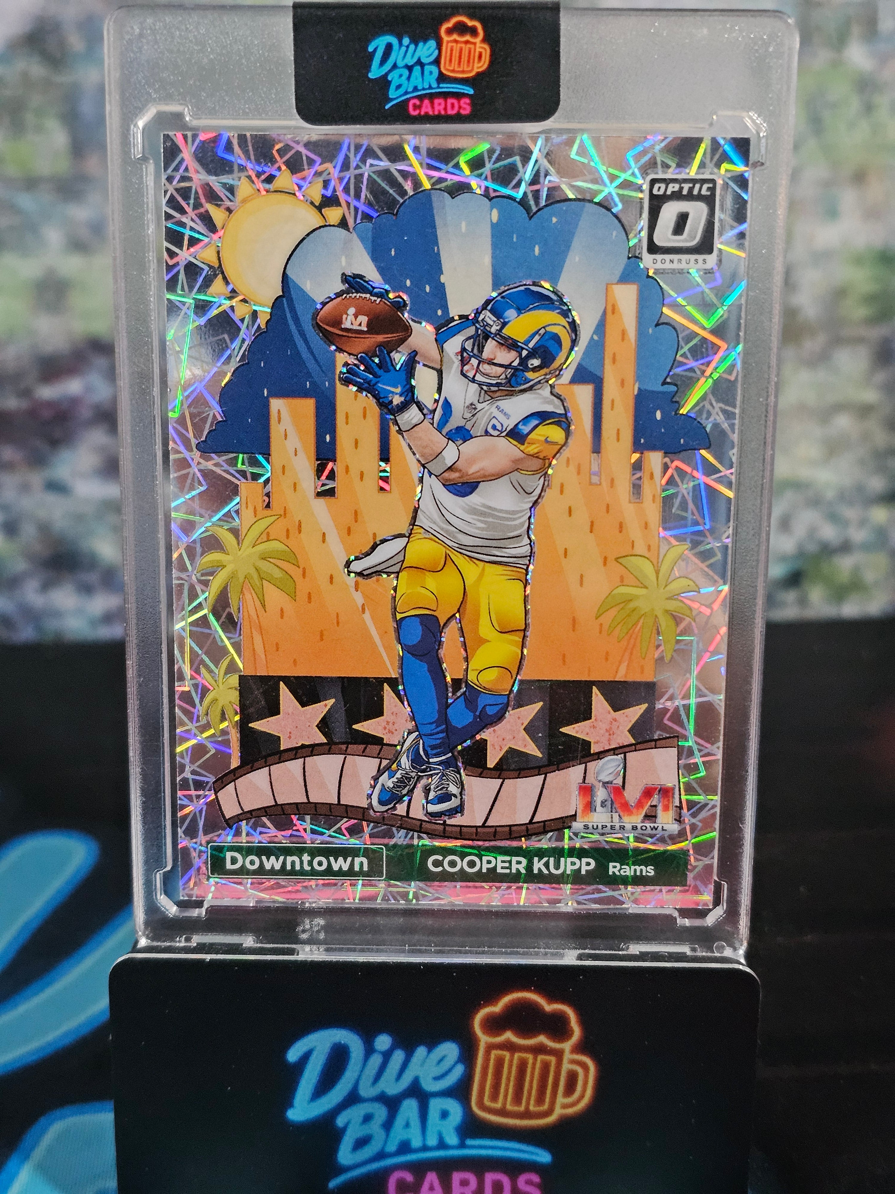 2023 Donruss Optic Downtown Super Bowl Cooper Kupp Raw Card Los Angeles Rams
