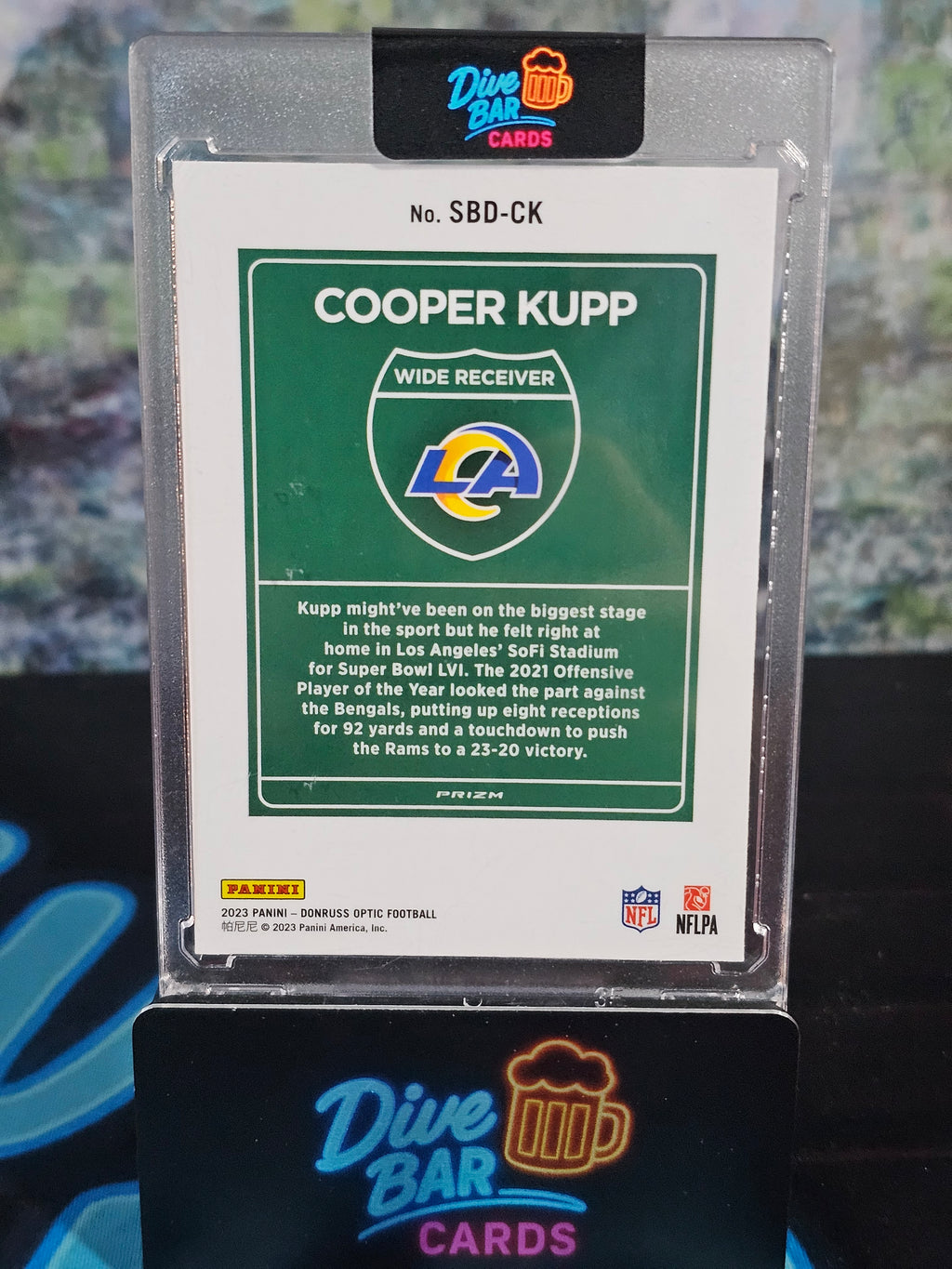 2023 Donruss Optic Downtown Super Bowl Cooper Kupp Raw Card Los Angeles Rams