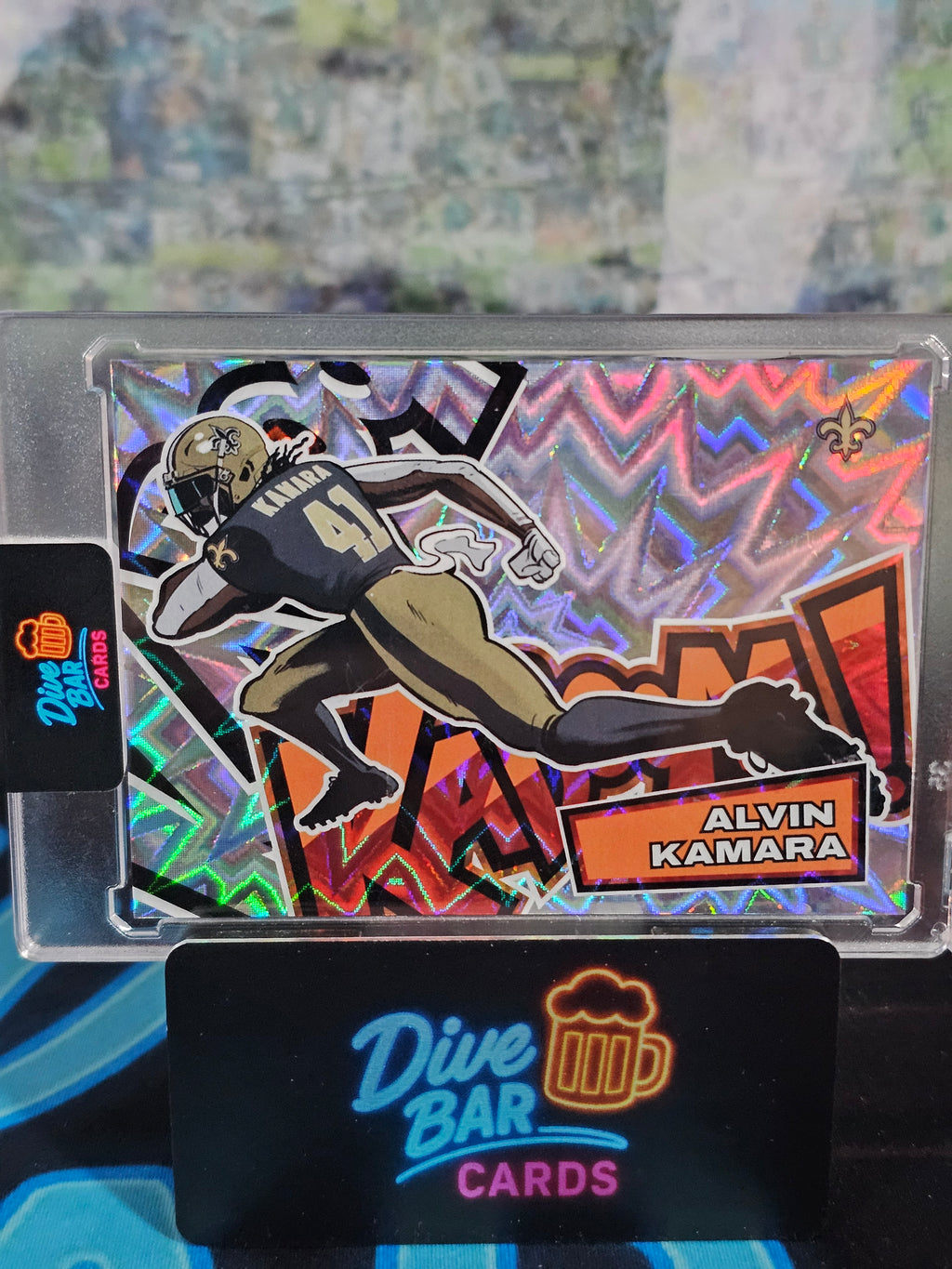 2025 Panini Absolute Kaboom! Horizontal Alvin Kamara Raw Card - Saints Rookie Collectible