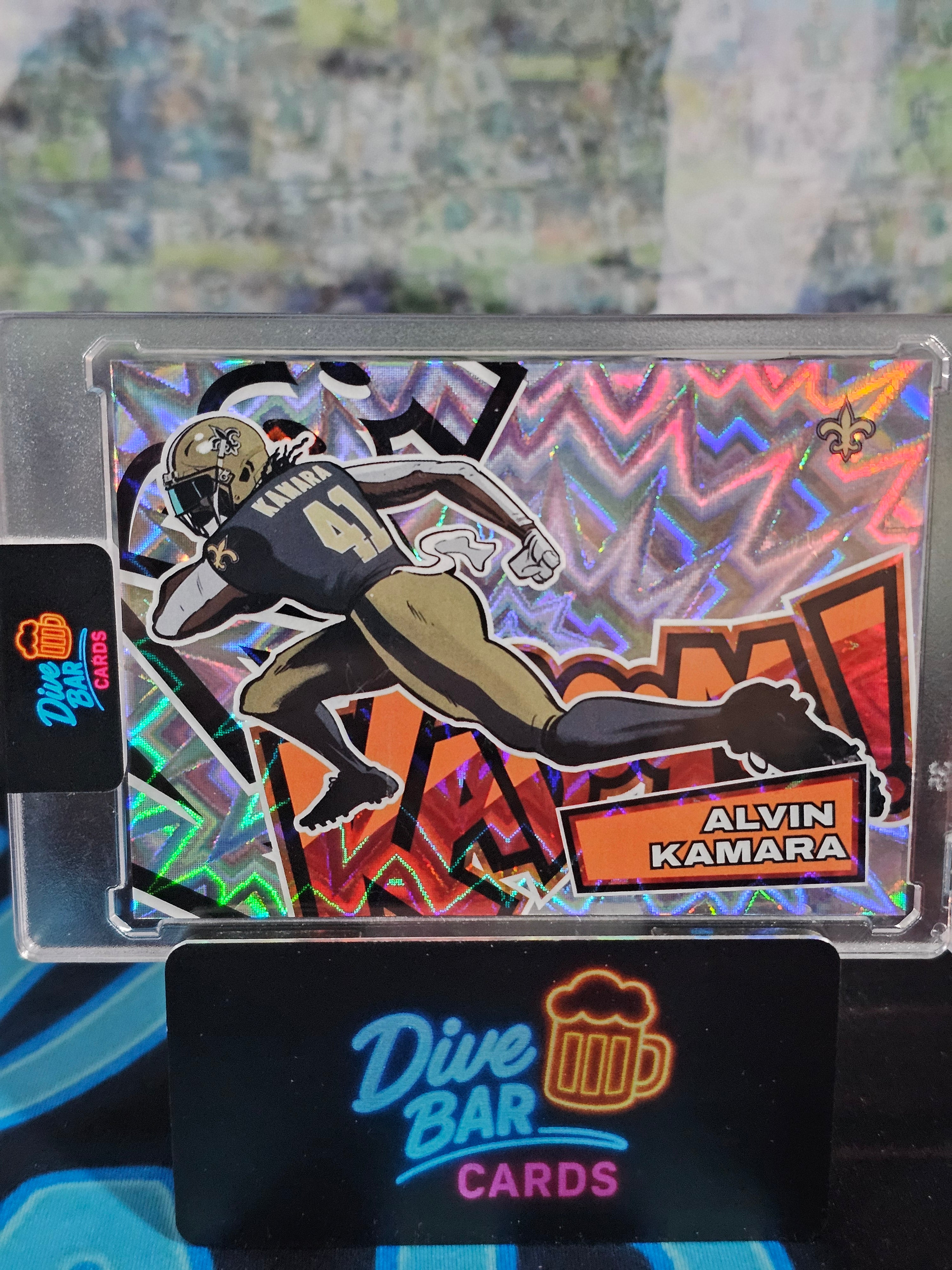 2025 Panini Absolute Kaboom! Horizontal Alvin Kamara Raw Card - Saints Rookie Collectible