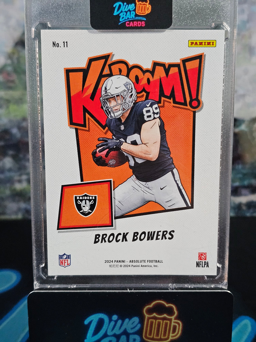 2024 Panini Kaboom Brock Bowers Rookie SSP Case Hit Card – Las Vegas Raiders