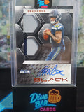 2025 Panini Black Jalen Milroe Rookie Signature Materials Citrine Card - Seahawks Autograph