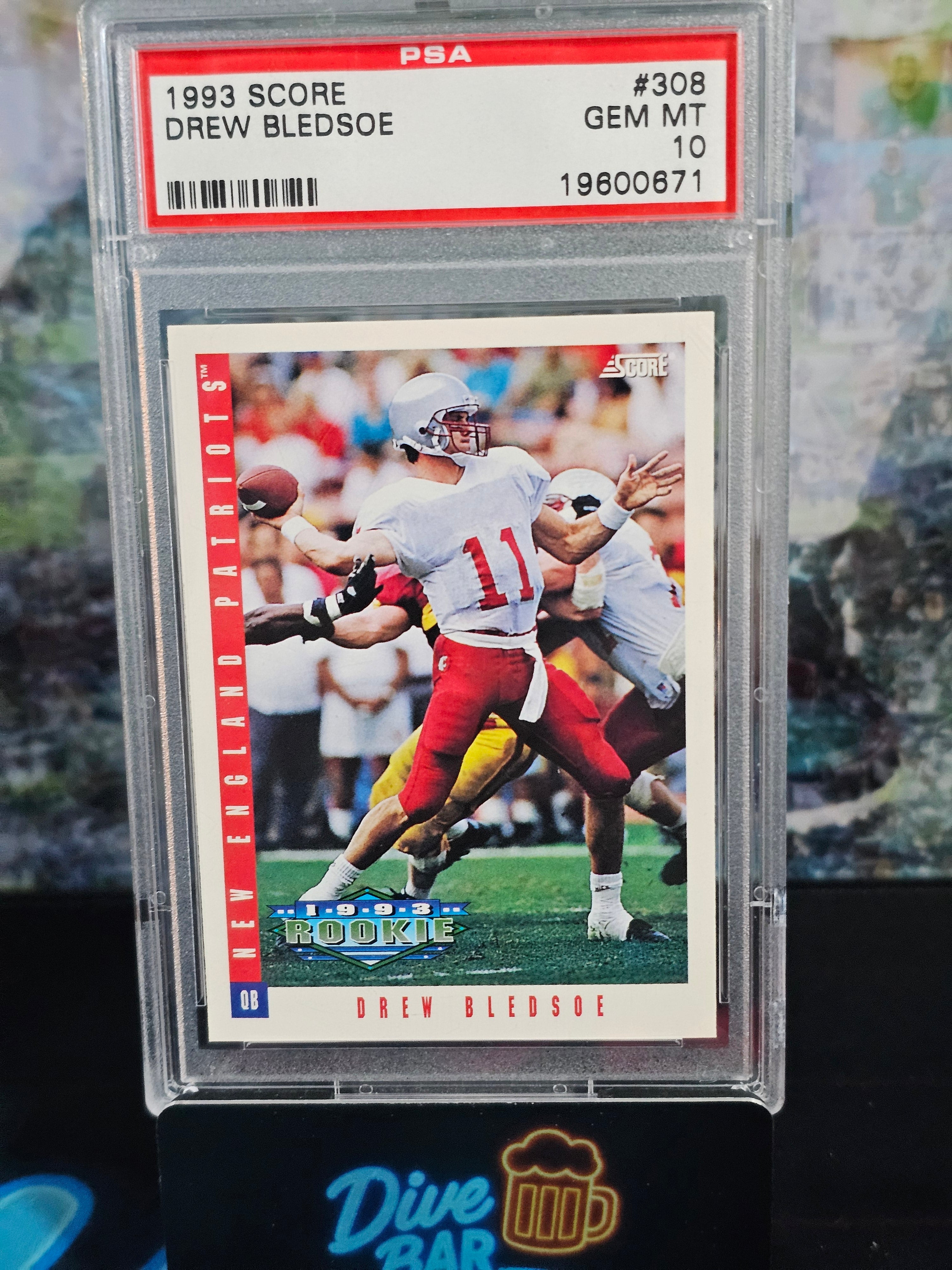 1993 Score Drew Bledsoe PSA 10 Rookie Card - Gem Mint Condition