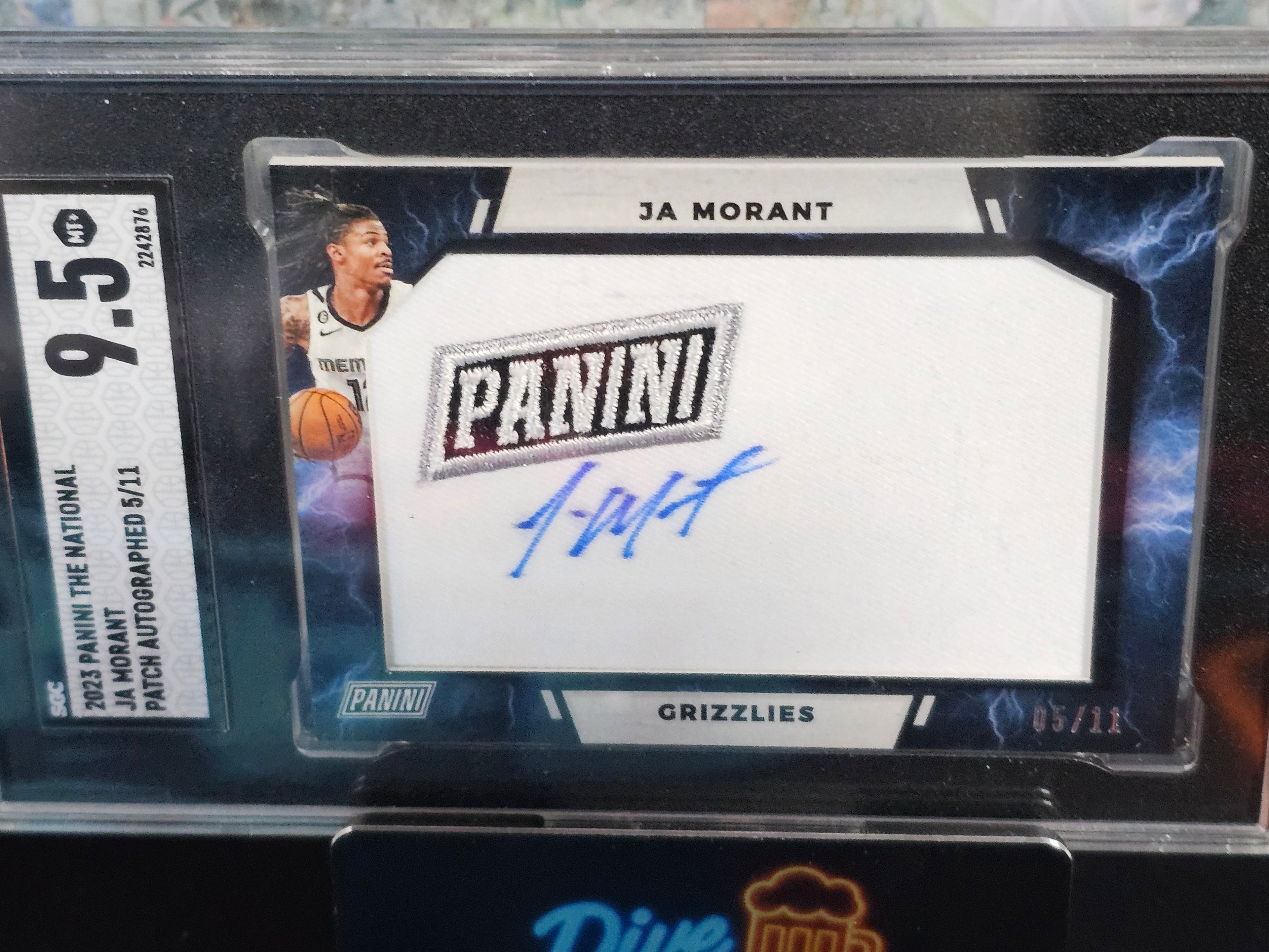 2023 Panini The National Ja Morant Patch Autograph Card #05/11 SGC 9.5 Mint+
